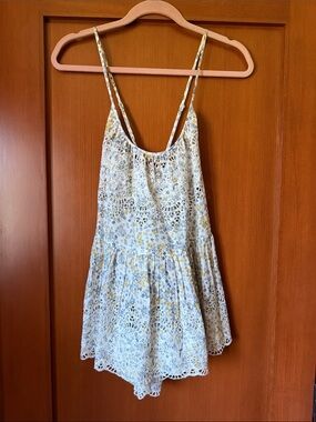 Free People Floral Low back top